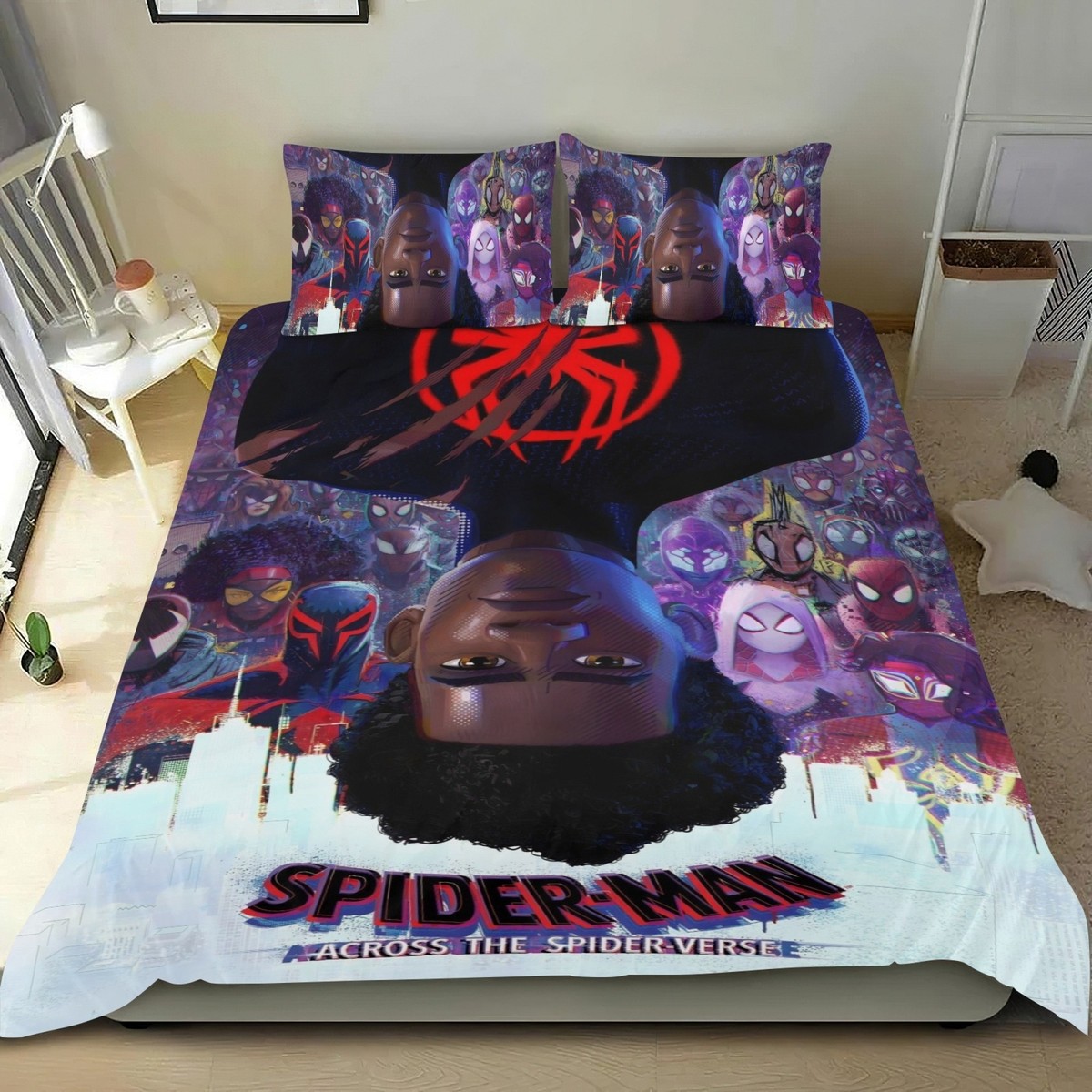 Spider-man Across the Apider-Verse Comforter Set Duvet Cover
