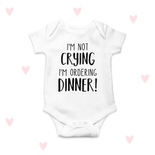 Bestellung Abendessen Baby Grow lustige Babygeschenke Neugeborene Babyparty