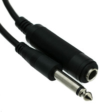 1/4 inch Mono Extension Cable, 1/4 Male to 1/4 Female 10 foot 3705 NEW 18C 