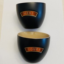 Baileys Irish Cream Yours & Mine Ceramic Alcohol & Dessert Cups Bowls Mugs 8oz