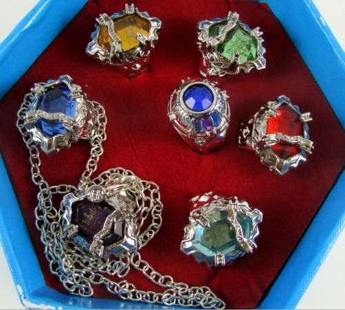 Touirch Anime Jewelry Hitman Reborn Vongola Ring Necklace Cosplay Ring Set