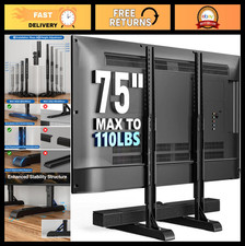 Height Adjustable Universal TV Stand for 19-75" LCD LED TVs, Max VESA 800x600mm,