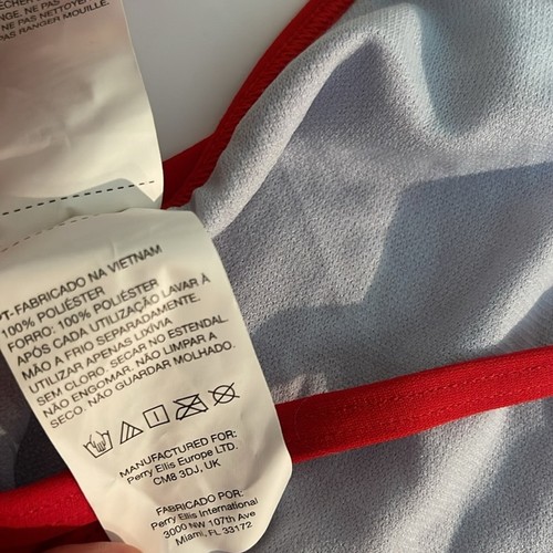 Nike Badeanzug rot Fastback Racerback hoch geschnitten Größe 8 Damen " - Bild 5 von 9