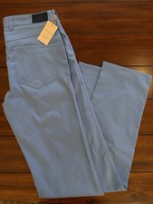 Peter Millar Performance Fabric EB66 5 Pocket Pant NWT 160 30 x 34 Blue