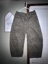 Leopard Print Pants in Brown and Black for Women