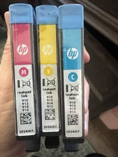 HP 910 Cyan/Magenta/Yellow Standard Ink Cartridges Genuine 3PK NEW NO BOX