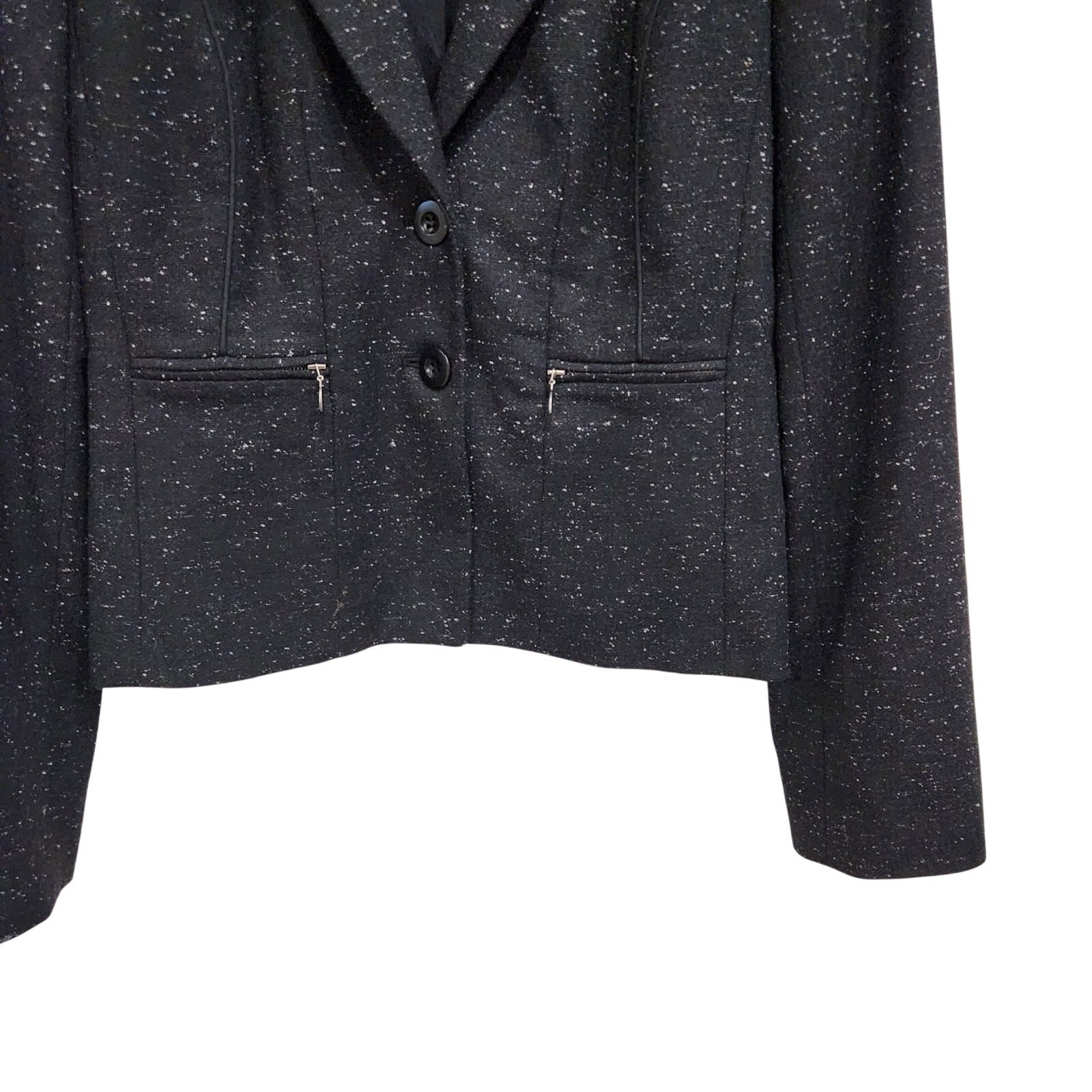 Halogen Two Button Blazer Single Breasted Wool Si… - image 5