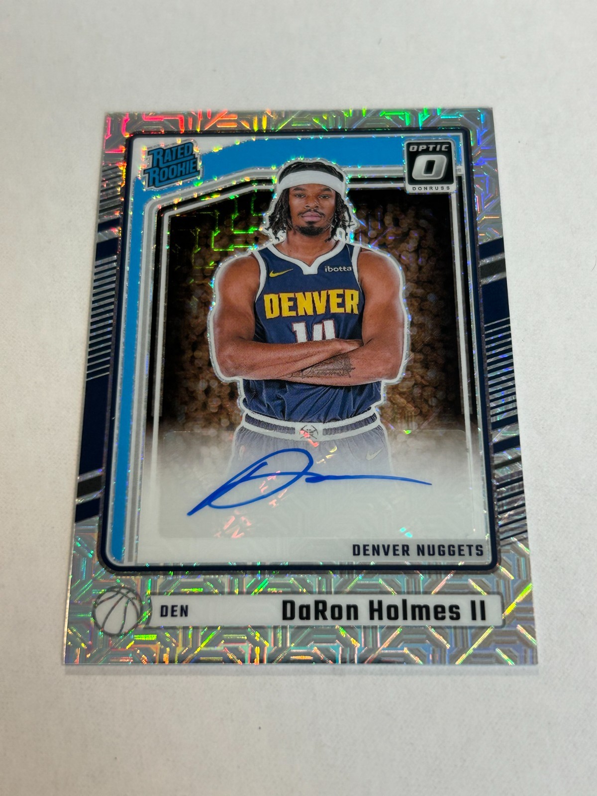 2024-25 DONRUSS OPTIC DARON HOLMES II CHOICE RATED ROOKIE AUTO NUGGETS SP TN2