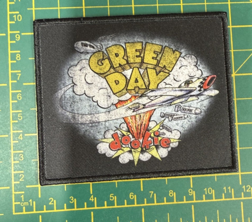 Green Day Dookie Black Logo Printed Sew Or Iron On Patch Officially Licensed