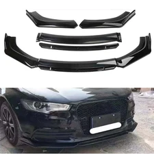 Gloss Black Front Bumper Lip Spoiler Splitter Body Kit Protect For Audi Q3 Q5 Q7