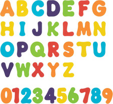 Nuby Foam Bath Letters and Numbers for Toddlers - Bath Toy Set for Kids 3 Years