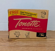 Tonette Childrens Home Permant EMPTY BOX ONLY Vintage Toni by Gillette