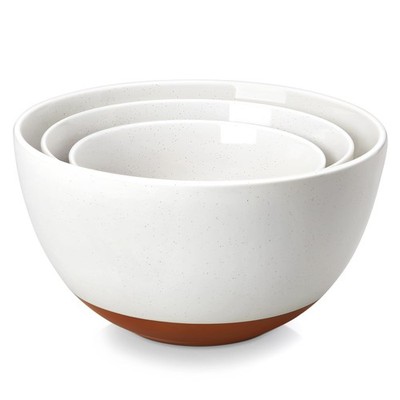 MALACASA Ceramic Mixing Bowls, Large Serving Bowls for Mixing, Cooking, Prepp...