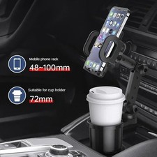 Car Cup Holder Phone Mount Universal Auto Cell Phone Stand with Drink Expand