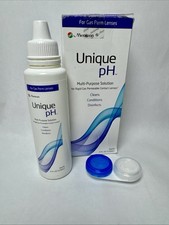 Menicon Unique pH MultiPurpose Solution 4 fl oz 120ml  RGP Lens Case DMG Box