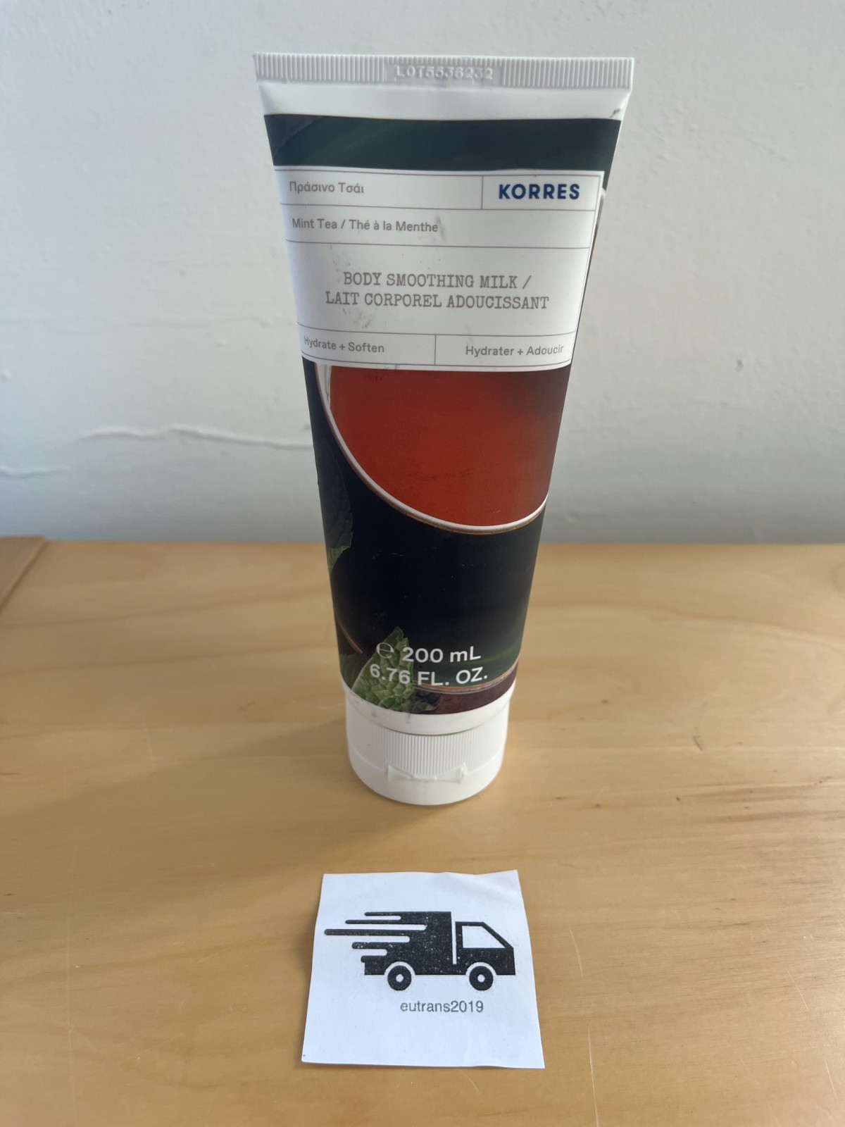 Korres Mint Tea Body Smoothing Milk 200ml New and Sealed
