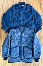 Vintage Men  s Small Alpha Industries M65 Black Lined Military Field Jacket