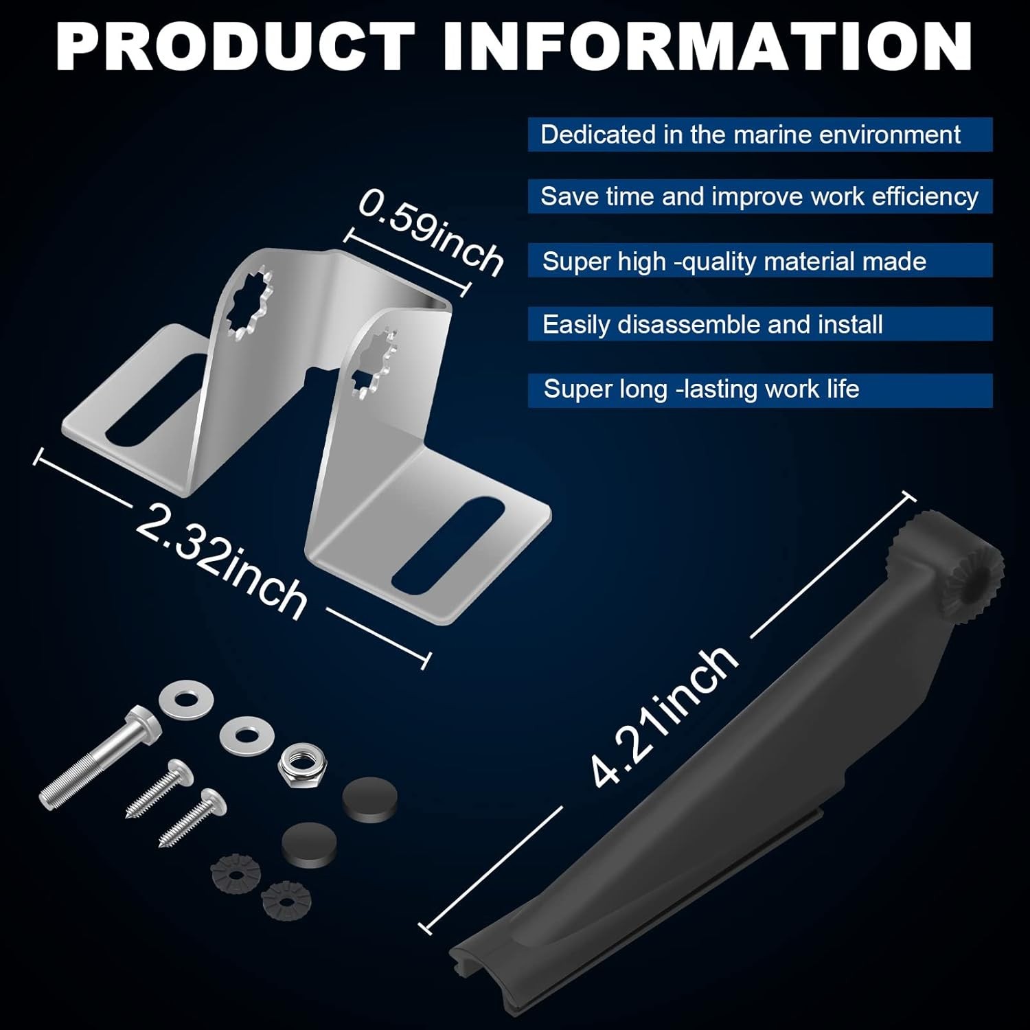 For Lowrance Skimmer Transducer Mount For DSI Unit Transom Bracket 000-10262-001