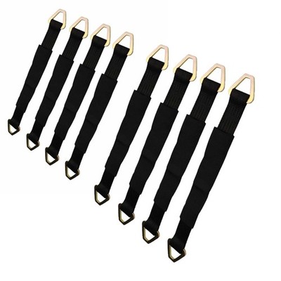 8PK 24'' Axle Straps Heavy Duty Tie Down for Car Hauler Trailer Tow Truck