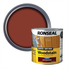 Ronseal Quick Drying Woodstain Deep Mahogany Satin 2.5L