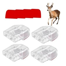 Deer Whistles for Car, Deer Warning Device with Adhesive 4 PCS Transparent