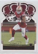 2021 Panini Chronicles Crown Royale Rookie Red 18/199 Elijah Mitchell Eli 0zz3