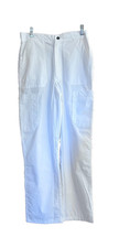 UA White Cargo Pants Scrubs Unisex Size Small