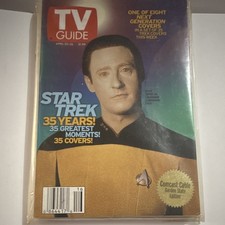 Tv Guide Apr 20-26 2002 Star Trek 35 Years Next Generation Cover Issue