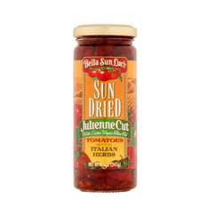 Bella Sun Luci Julienne Cut Sun Dried Tomatoes with Italian Herbs, 8.5 oz