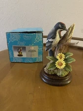 Andrea By Sadek Downy Woodpecker #9386 Hand Made And Hand Painted In Japan