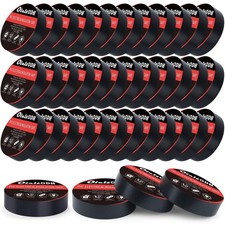 40 Rolls Black Electrical Tape 7Mil 3/4" x 66FT Vinyl Insulation Repair Supply