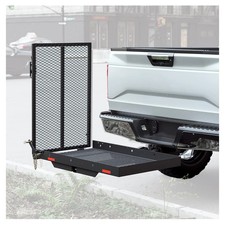 BriSunshine Trailer Hitch Folding Mobility Scooter Carrier Rack Luggage Basket