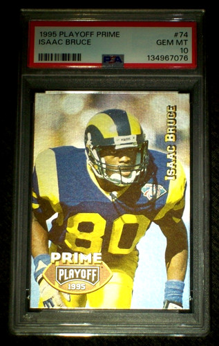 1995 Playoff Prime Isaac Bruce #74 card