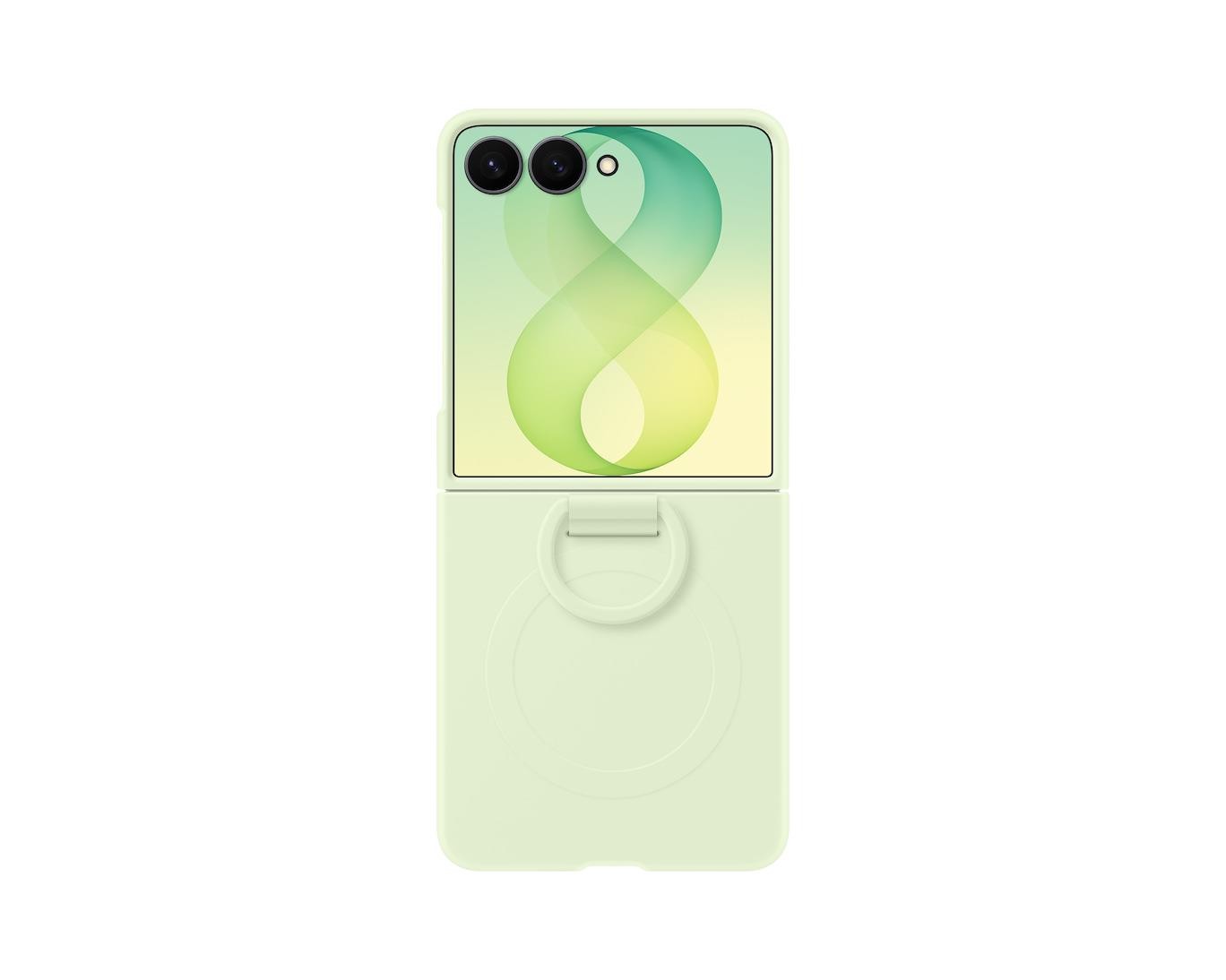 Samsung Galaxy Z Flip 8 6.9"" Silicone Ring Case with Magnet Mint