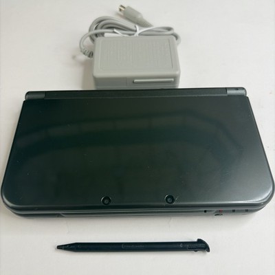 NICE! New Nintendo 3DS XL Gray Black Console Top IPS Charger Stylus US Version