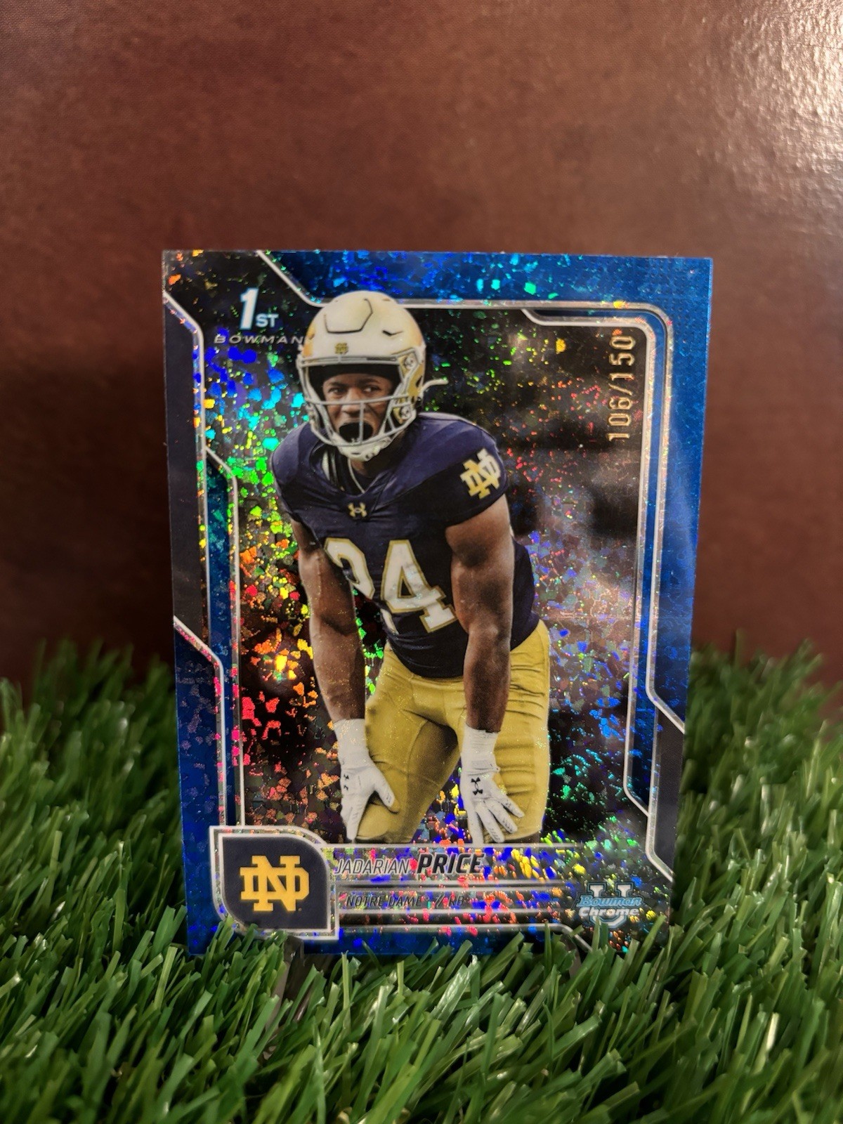 2025 Bowman U Chrome Jadarian Price #117 Blue Mini-Diamond Refractor /150 (RC)