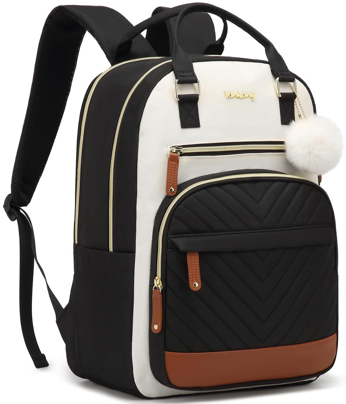 Women's Water-Resistant Laptop Backpack Purse School Bag for Girls High School College-image