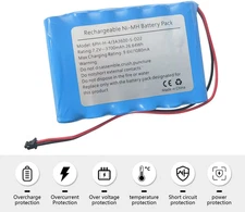 7.2V 3700mAh Ni-MH New Battery for ADT 17000145 17000152 DSC 6PHH4/3A3600SD22
