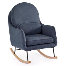 Delta Children Ella Rocker with LiveSmart Evolve Fabric - Slate Blue/Black - New