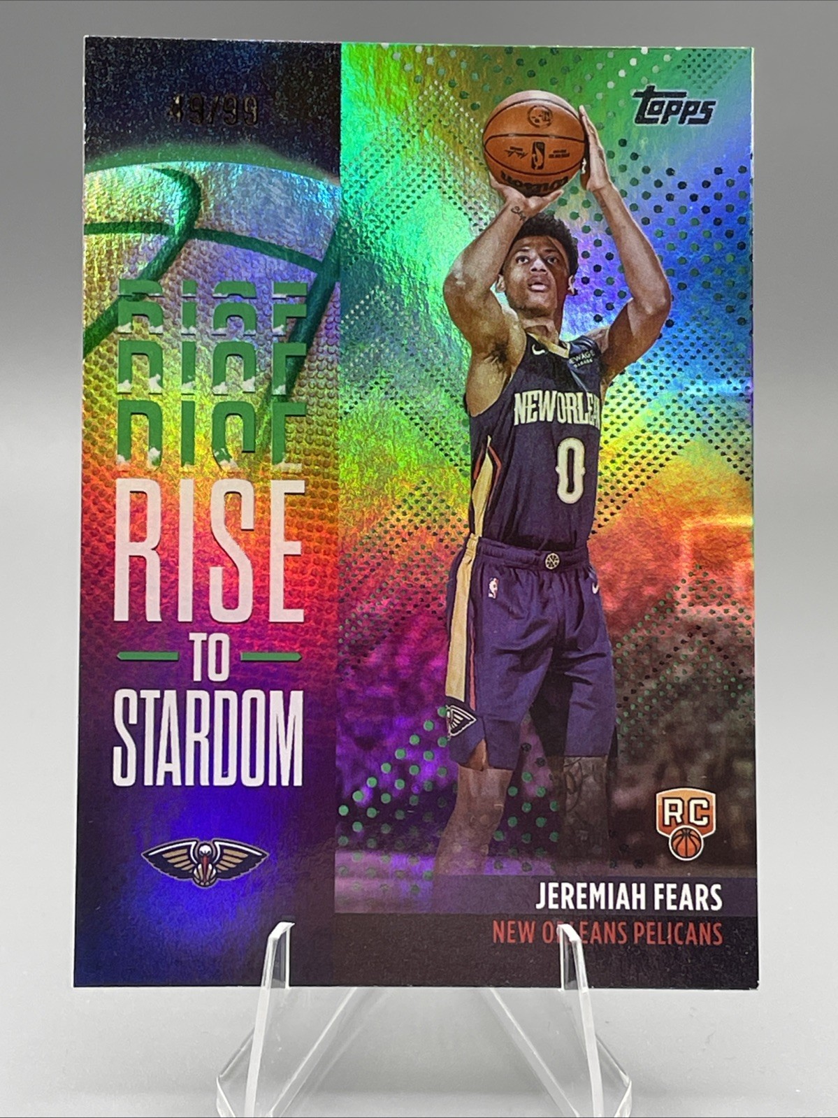 2025-26 Topps Flagship Basketball JEREMIAH FEARS Rise To Stardom Green #/99