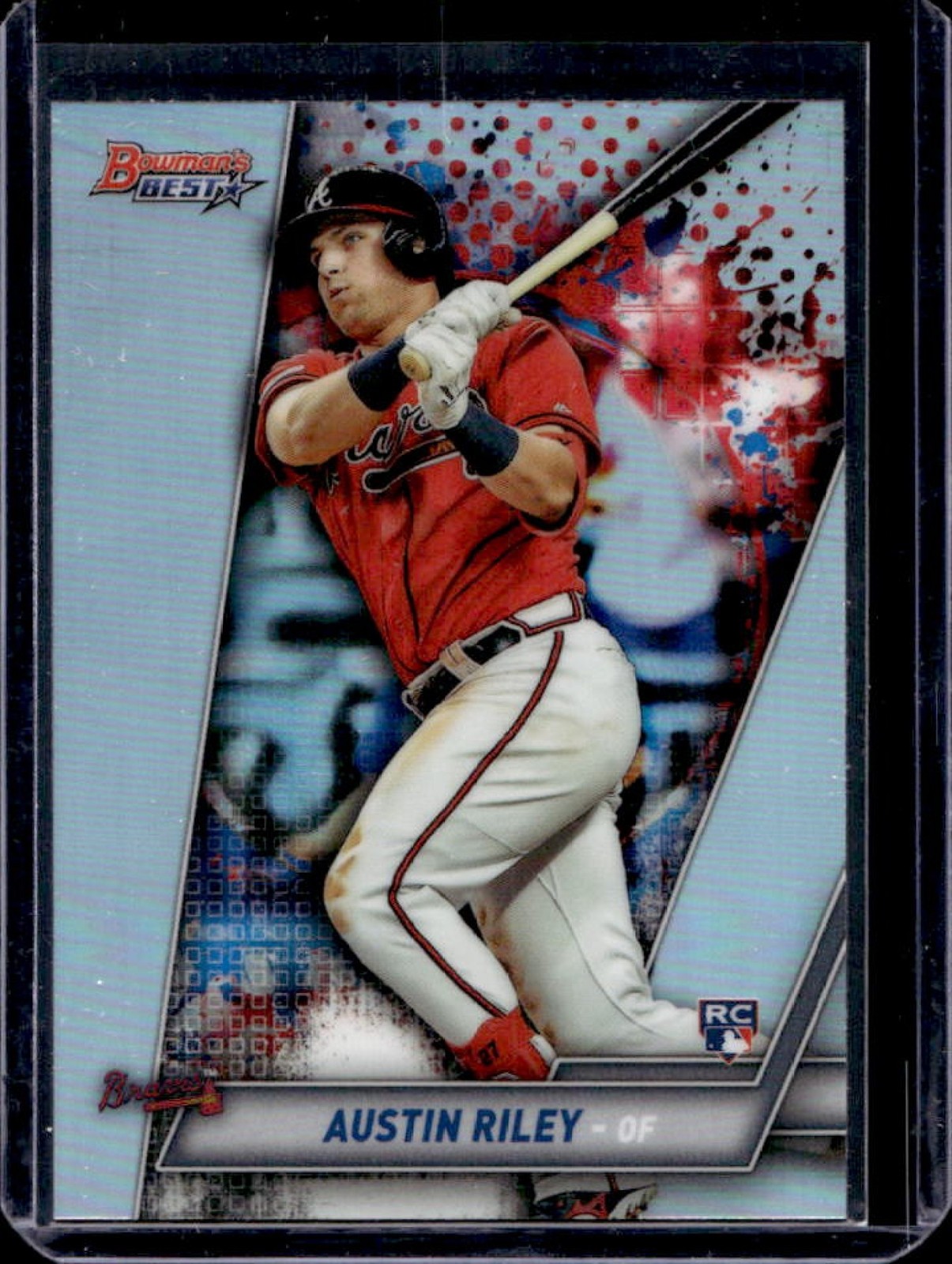 2019 Bowman's Best Austin Riley RC Refractor Rookie #4 Braves