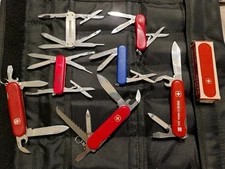 Lot Of 7 Wenger Swiss Army Knife SAK-Pocket Tool Chest Lite, 85mm- Victorinox 