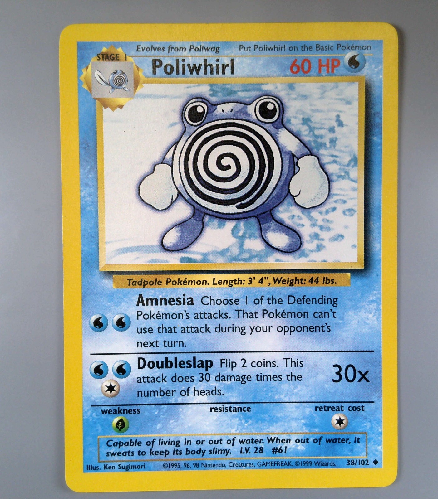 Pokemon TCG Poliwhirl 38/102 LP