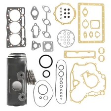 Complete Cylinder Head & Full Gaskets Kit for Kubota D1105 Engine 16022-03043