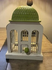 Green And White Decor Bird Cage House