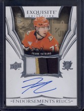 2024-25 Exquisite Frank Vatrano Endorsements Relics Patch Auto SSP /50