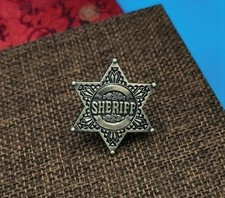 Western Sheriff Star Badge Pin