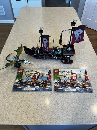 LEGO Castle: Troll Warship (7048) 95% Complete Missing Ram On Front Read