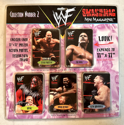 #ad NEW amp; UNOPENED 1999 WWF SmashMag Mini Magazine Collection 2 WWE WCW ECW $22.00