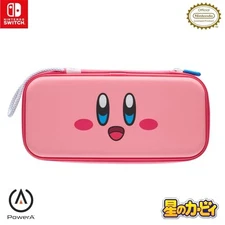 PowerA Travel Pro Slim Case for Nintendo Switch, Kirby of the Stars, Smiley NEW
